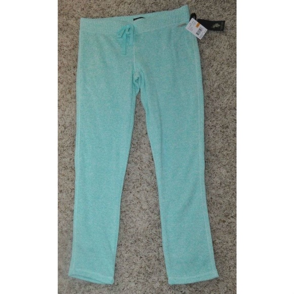 Womens Sweatpants US Polo Blue Small Knit Elastic Waist Fleece Lined Straight - Picture 2 of 4